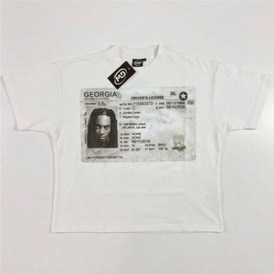 Camisetas de algodón con cuello redondo para hombre, estilo Hip Hop, verano, Y2K, elementos de moda urbana, camisetas holgadas de manga corta para parejas - Product Image 3