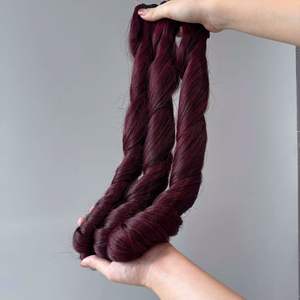 Extensiones de cabello virgen vietnamita crudo 100% Super calidad rizo hinchable rápido Borgoña cabello humano suave y sedoso tejido de alta calidad - Product Image 3