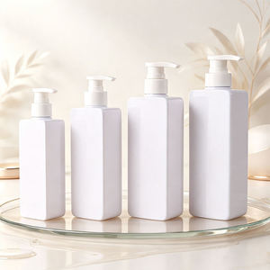 200ml/300ml/400ml/500ml Square PET Dispenser <b>Bottle</b> with <b>Pump</b> for Body Wash and Shampoo - Product Image 5