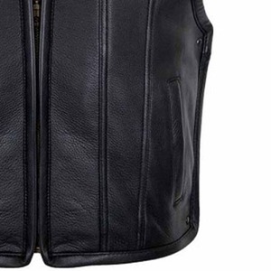 Chaleco de Cuero Formal para Hombre OEM R-T-S, de Primavera, de Piel Vacuna, con Bolsillos Delanteros Dobles, Sin Mangas, Talla Grande, Transpirable, con Cuello en V - Product Image 6