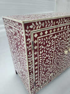 Gabinete decorativo con incrustaciones de fregona, decoración hecha a mano para el hogar, muebles de sala de estar de alta calidad, aparadores al por mayor directos del fabricante - Product Image 1