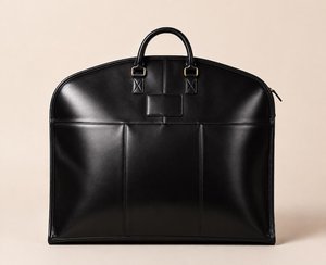 Premium Distressed Leather <b>Suit</b> <b>Carrier</b> Handmade Heavy-Duty Garment Bag Zipper Casual Simple Business Travel Luggage - Product Image 1
