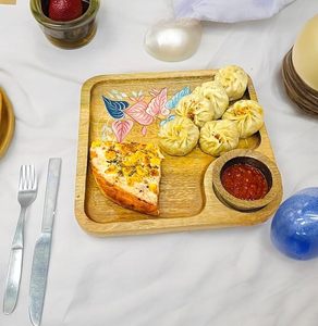 Decorative Wooden Cheese and Charcuterie <b>Board</b> with Mini Condiment Bowls for Elegant Home Party Serving at Cheap Price - Product Image 4
