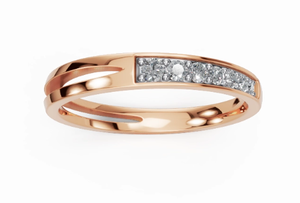 Anillo de Diamantes de Lujo en Oro Sólido de 9K, 14K y 18K, Opciones en Oro Amarillo, Rosa y Blanco, Diamantes Naturales, Joyería Nupcial, Anillo de Compromiso para Mujer - Product Image 5