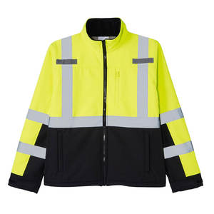 เสื้อแจ็คเก็ตนิรภัยสะท้อนแสงแบบกำหนดเองสำหรับงานก่อสร้าง เสื้อแจ็คเก็ตทำงานแบบ Hi Viz มีกระเป๋าเสื้อ แขนยาว สำหรับผู้ชาย - Product Image 1
