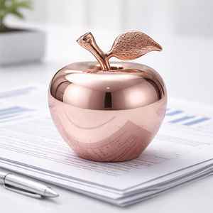 Prensapapeles de Latón Macizo Chapado en Oro Personalizado con Diseño Geométrico, Recuerdo de Escritorio, Decoración de Oficina - Product Image 3