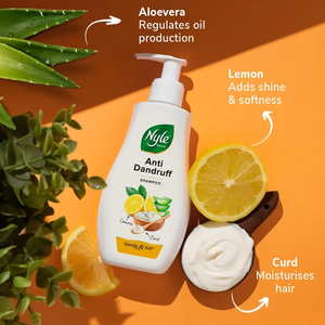 Champú anticaspa herbal sin sulfatos con queso y limón diseñado para un control efectivo de las escamas y cuidado del cuero cabelludo 800 ml - Product Image 4