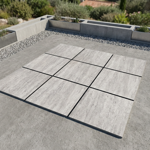 600x600x20mm Core Stone Ash Porcelain Outdoor Pavers R11 Heavy Duty Commercial Driveway Flooring Ceramic <b>Tiles</b> - Product Image 3