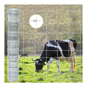 फिक्स्ड गाँठ बुना तार क्षेत्र बाड़ रोल बकरी हॉग बाड़ तार जाल जस्ती भेड़ मवेशी खेल तार फार्म बाड़ - Product Image 1