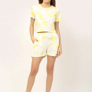2026 Women's Spring Summer Cotton Breathable Quick Dry Crop <b>Top</b> Loose Casual O-Neck Short Sleeve Printed Solid Pattern Hip Hop - Product Image 2