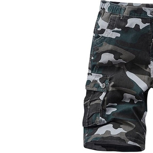 <b>Men's</b> Camouflage <b>Cargo</b> <b>Shorts</b> Mid Waist Button Fly Breathable Cotton Bermuda <b>Shorts</b> With Pockets Casual Style - Product Image 4