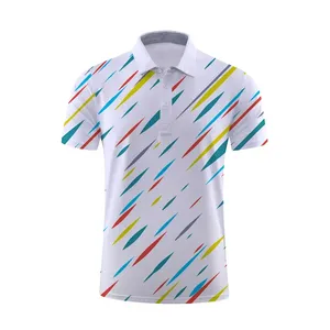 Camiseta Deportiva Personalizada con Estampado Digital Vintage para Hombre, con Cierre, de Secado Rápido, Manga Corta, Logotipo Frontal, Poliéster/Algodón, OEM - Product Image 3