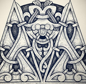 Corne à boire Viking indienne de haute qualité avec support Corne à boire Viking sculptée Corne à boire Viking antique - Product Image 5