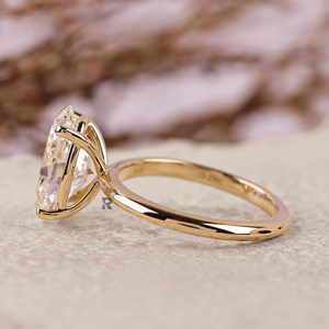 Anillo de Compromiso Ovalado de Lujo con Diamante Cultivado en Laboratorio de 1-5 Quilates, 14K/18K/PT950, Personalizable, Certificado IGI, Claridad VS1, Color E - Product Image 5