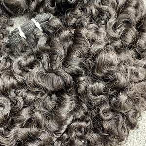 Venta al por mayor rizos birmanos mechones de pelo crudo sin procesar Virgen Natural 100% vendedores de pelo rizado birmano crudo vietnamita - Product Image 6