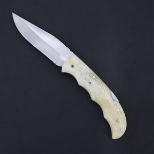 Couteau pliant tactique d'extérieur fait main, fournisseur en gros, OEM, logo personnalisé, couteau pliant en acier au carbone fait main, sur mesure - Product Image 1