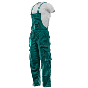 <b>Men's</b> Blue <b>Work</b> <b>Overalls</b> With Multiple Pockets And Adjustable Straps <b>For</b> Practical Use - Product Image 4