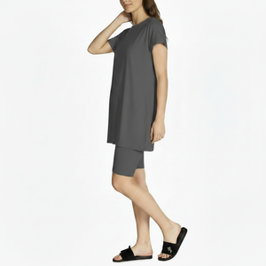 T-shirts et ensembles décontractés pour femmes, ensembles de haute qualité pour l'été, sport décontracté pour femmes, ensembles 2 pièces à manches courtes et short de cycliste - Product Image 3