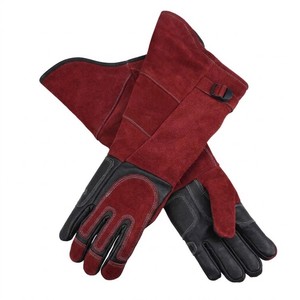 Short Cuff Split Cow Leather Tig Welding Gloves <b>Heat</b> Resistant Work Safety Gloves 2026 Customised One Size Fits All - Product Image 4