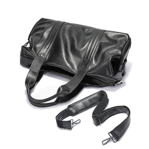 Sac de sport pour homme, sac de voyage en cuir pour le week-end, sac de sport de grande capacité, sac à bandoulière, sac de voyage pour homme - Product Image 1