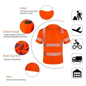 Chaleco de Seguridad Reflectante de Alta Visibilidad, Malla Fluorescente de Poliéster de Secado Rápido, Unisex, Ropa de Trabajo Sublimada, Detección de Agujas - Product Image 6