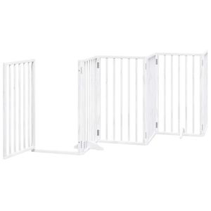 Juego de 6 Corrales Plegables para Perros de Madera de Álamo Blanco de 118.1 Pulgadas de Largo - Product Image 4