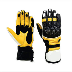 New Style Leather Full Finger Lightweight Breathable Riding <b>Gloves</b> for Outdoor Sports and Motorcycle Racing - Product Image 3