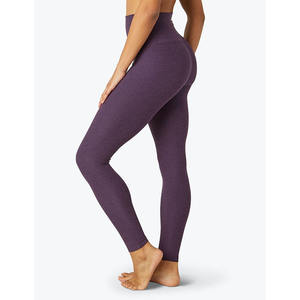 Pantalones de Yoga de Cintura Alta para Mujer, Deportivos, Transpirables, Sin Costuras, de Spandex/Nylon, Acanalados, de Longitud Completa, para Gimnasio y Entrenamiento, Venta al por Mayor - Product Image 6