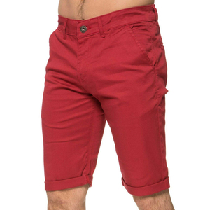 Men's Quality Drawstring Cargo Shorts 100% Cotton Solid Pattern Mid <b>Elastic</b> <b>Waist</b> <b>Chino</b> Breathable Quick Dry Hip Hop Shorts - Product Image 2