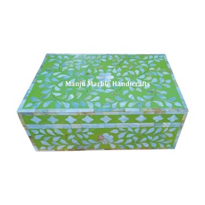 Produit de haute qualité avec boîte d'incrustation d'os en MDF de conception extra limitée avec matériau en nacre pour la collection de stockage de bijoux - Product Image 2