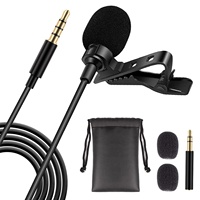 Microphone Lavalier Professionnel 5 Cœurs, Omnidirectionnel, à Condensateur, Portable, 3,5 mm, Microfono