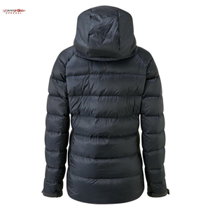 <b>Men</b> Black <b>Hooded</b> Down Puffer Jacket Windproof Winter <b>Coat</b> Oem Private Label - Product Image 2