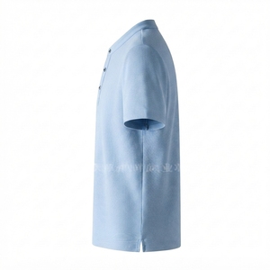 Polo classique pour homme, respirant, séchage rapide, vêtements de golf décontractés, logo personnalisé, OEM, ODM, vente en gros, polo uni pour homme, manches courtes - Product Image 3
