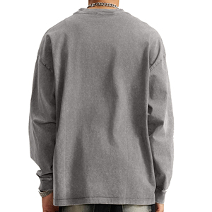 Custom Oversized <b>Acid</b> <b>Wash</b> Sweatshirt OEM ODM Vintage Garment Dyed Crewneck Wholesale Apparel Supplier Factory <b>Acid</b> <b>Wash</b> - Product Image 6