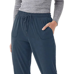 Pantalon pour femmes en tissu doux, avec cordon de serrage réglable et plusieurs poches, prix de gros, faible MOQ. - Product Image 6