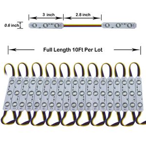 RGB SMD 5050 3 LED Module <b>Light</b> 12V DC for Sign Letter Channel Window Store Lamp 5W Power 3000K Color Temperature RoHS Certified - Product Image 4