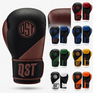 Professional Boxing Gloves Training 16oz Gym Use PU Leather Adjustable for Wrist <b>Strap</b> Custom Color Logo Unisex - Product Image 6