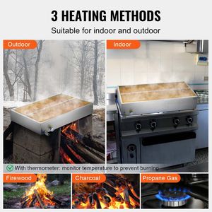 Pentola Industriale da 47 Galloni con Evaporatore Piatto e Termometro, 1 Valvola, 3 Zone di Riscaldamento per Evaporazione di 683 Tazze di Sciroppo d'Acero da 8,8 oz - Product Image 5