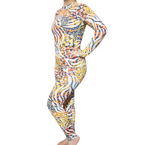 Traje de Artes Marciales de Cintura Alta para Mujer, con Spandex y Patrón Abstracto, para Entrenamiento, Ropa de Verano - Product Image 2