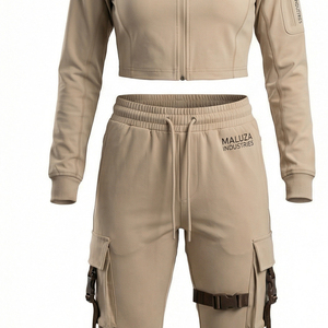 Conjunto Deportivo de Compresión Unisex para Gimnasio, Entrenamiento y Running, Maluza, Secado Rápido, Ligero y Transpirable - Product Image 5