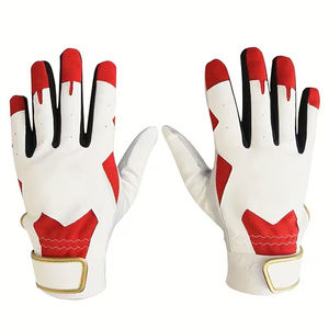 ถุงมือเบสบอลสำหรับเยาวชนรุ่นใหม่ สีขาว ทำจากหนัง ออกแบบมาให้พอดีมือ ยึดเกาะได้ดี พร้อมโลโก้แบบกำหนดเอง - Product Image 2