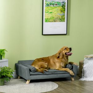 Sofá para Perros XL de Otoño con Cojín Extraíble y Lavable, Tela Resistente al Agua, Sofá para Mascotas de Espuma Gris con Cojín Lavable para Gatos - Product Image 2