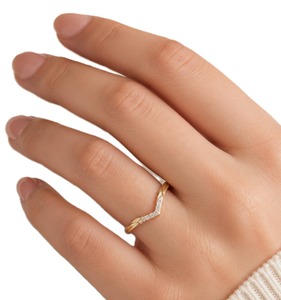 แหวนเพชรทรงกลมเพาะเลี้ยงในห้องปฏิบัติการ ขายส่ง ทองคำแท้ 14K 18K แหวนสัญญา ดีไซน์เนอร์ แหวนแต่งงาน เครื่องประดับเจ้าสาว แหวนโค้งมินิมอล - Product Image 6