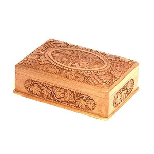 Cajas Rectangulares de Madera con Diseño Grabado y Acabado en Madera Natural de Alta Calidad para Almacenamiento en el Hogar - Product Image 2
