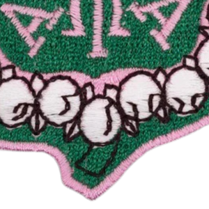 Parche Bordado Rosa y Verde AKA, Termoadhesivo o para Coser, para Sudaderas, Chaquetas, Mochilas y Gorras - Product Image 6