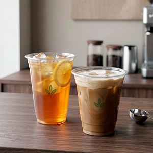Vasos Desechables de Plástico Transparente PP de Pared Simple de 16oz y 24oz de Alta Calidad al por Mayor, 95mm, para Té de Burbujas, Jugos y Bebidas - Product Image 1