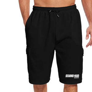 Shorts en molleton de coton pour homme, look élégant, pas cher, personnalisés, nouveau design, tissu doux au toucher, 100% coton. - Product Image 6