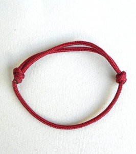 Paracord <b>Bracelet</b>: Thin <b>Adjustable</b> Rope Bangle, Solid color, Mountain climber gift, Sports Jewelry - Product Image 2