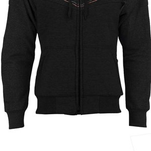 Sweat à capuche imperméable 100 % coton de haute qualité avec fermeture éclair, style décontracté et universel, coupe oversize pour hommes et femmes, hiver, imprimé et brodé - Product Image 4
