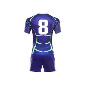 100% <b>Top</b> High Quality Custom Design Slim Fit Unisex Rugby Uniform Set / Wholesale Best Price Quick Dry - Product Image 3